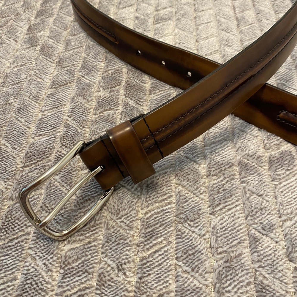 Allen Edmonds Brown Leather Belt